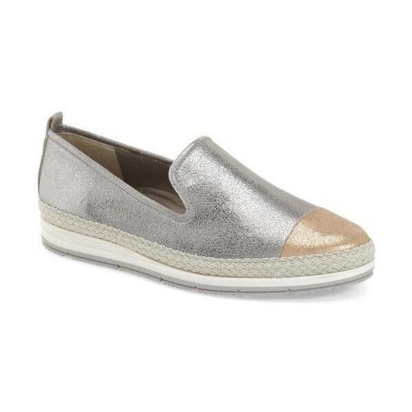 Paul Green Joaquin Espadrille Slip On Leather Loafer Round Toe Platform … - Picture 1 of 7